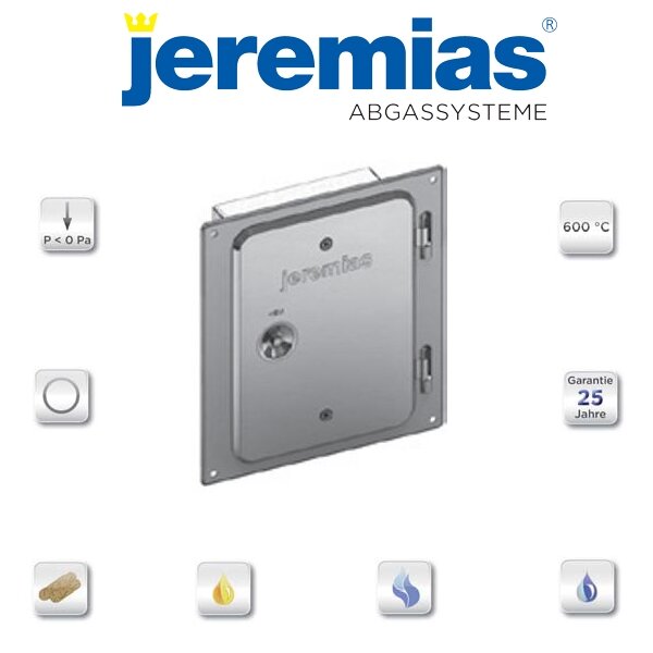 EW-fu Edelstahlkamintüre