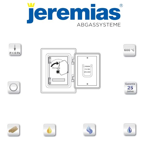 EW-fu Edelstahlkamintüre