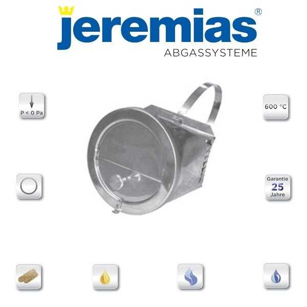 EW-fu Zugregler Edelstahl mit Stutzen und Spannband Ø 154 mm