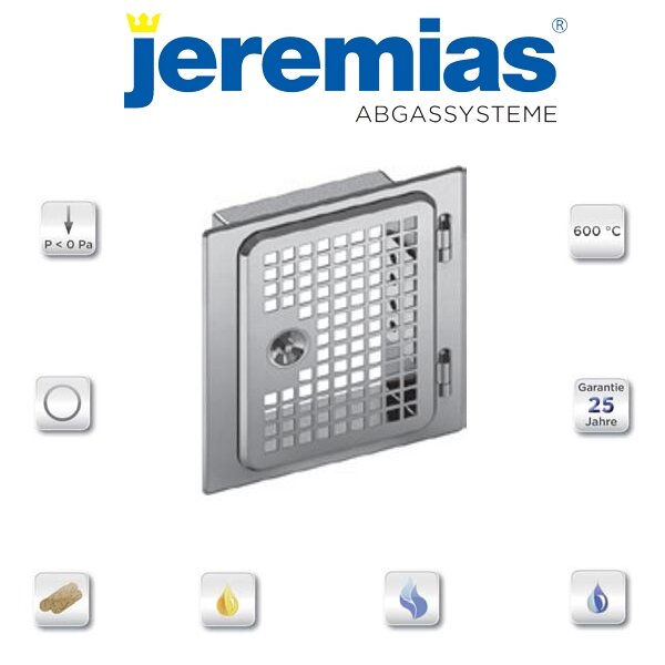 EW-fu Edelstahlkamintüre