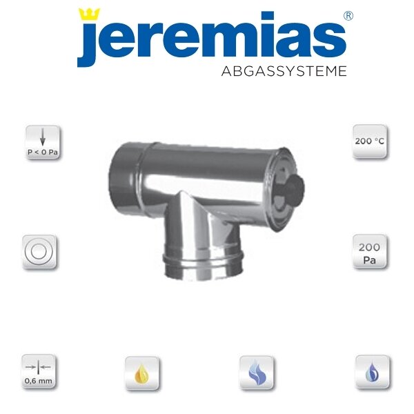 TWIN T-Stück 87° mit Revisionsdeckel