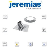 TWIN Dachdurchführung Edelstahl 36-45°