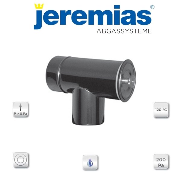 TWIN-p T-Stück 87° mit Revisionsdeckel