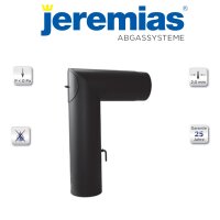 Ferro-Lux Kniewinkelrohr mit Tür und Drosselklappe