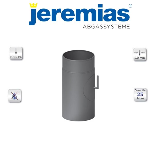 Ferro-Lux Längenelement 300 mm mit Drosselklappe und Tür