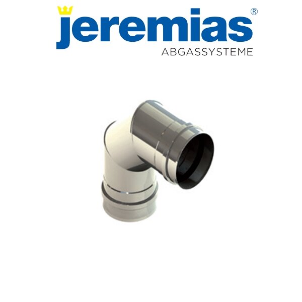 Pellets-Verbindungsleitung Winkel 90° starr mit Doppelmuffe