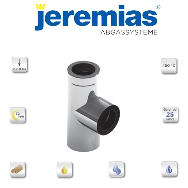 DW-vision T-Anschluss 90° mit Reinigung gegenüberliegend