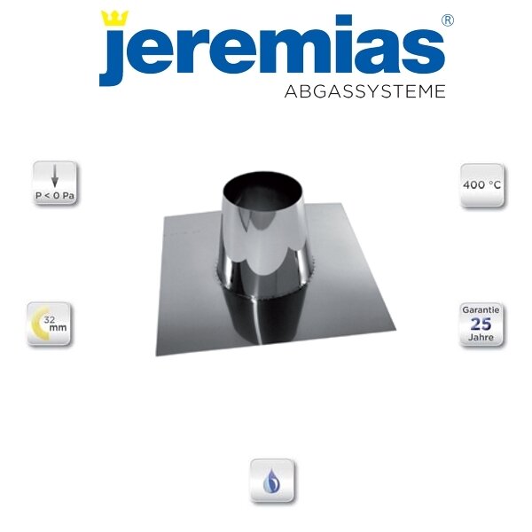 DW-mammut Flachdachdurchführung Edelstahl