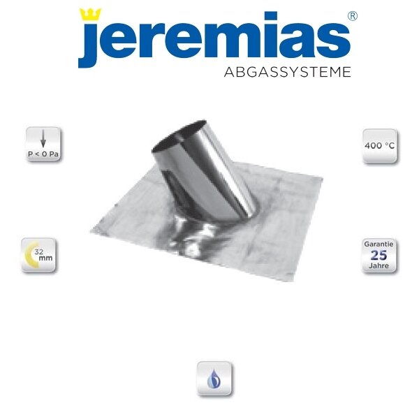 DW-mammut Flachdachdurchführung Edelstahl 5°-15°