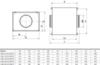 S&P Schallgedämmte Lüftungsbox CAB-160 Ecowatt
